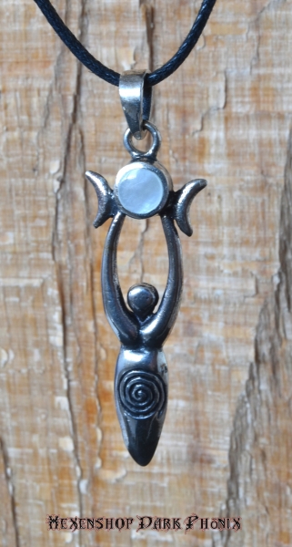 Hexenshop Dark Phönix Mondgöttin Circe Anhänger 925er Silber